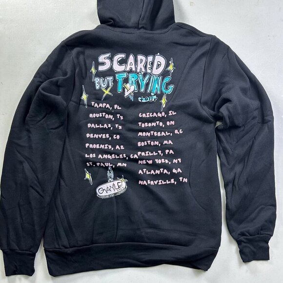 Gayle Hoodie Gayle 2023 Scared But Trying Sunflower Black - Picture 2 of 3